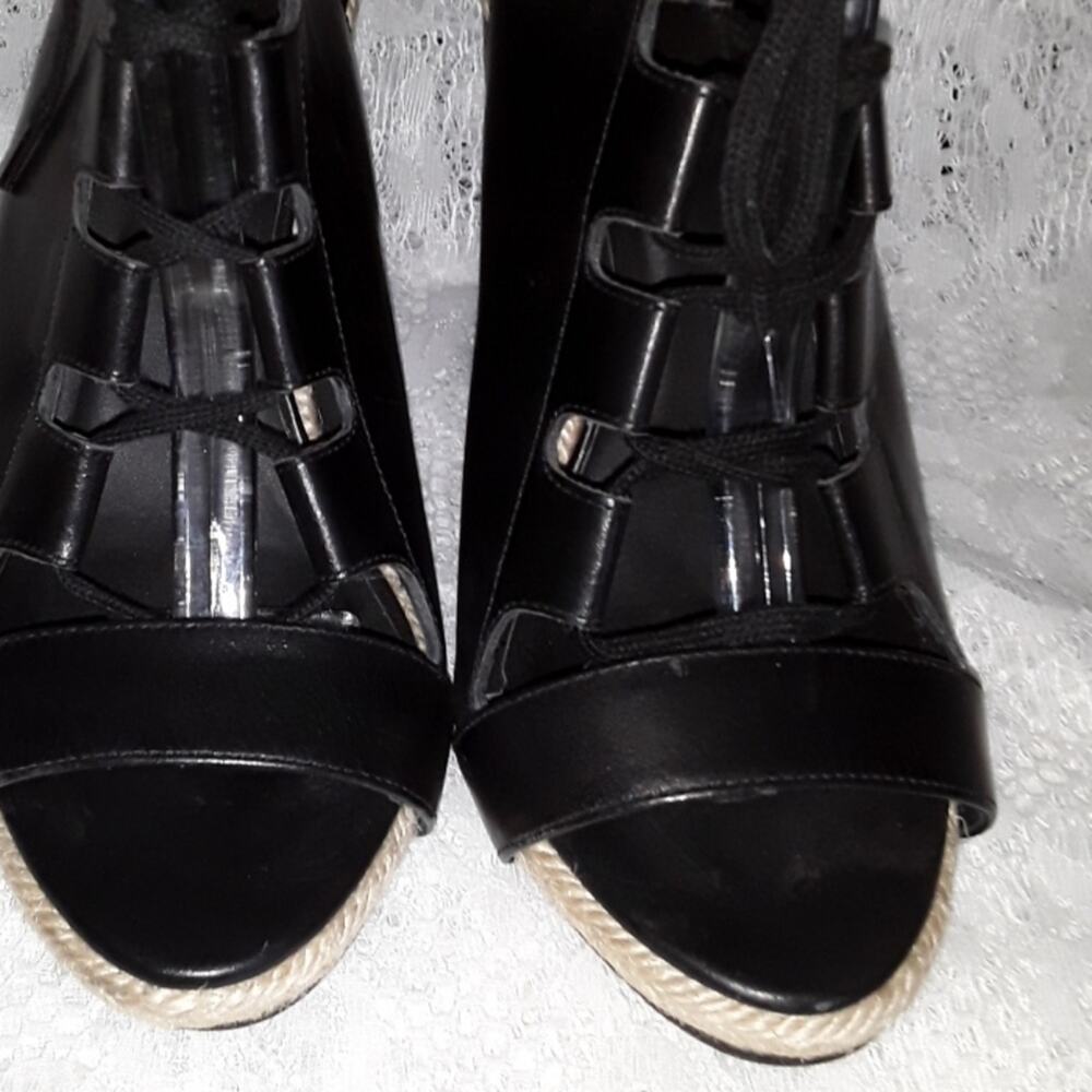 Pierre Hardy Sz 38EU Genuine Leather Gladiator Booties Wedge Shoes Booties - Picture 5 of 11